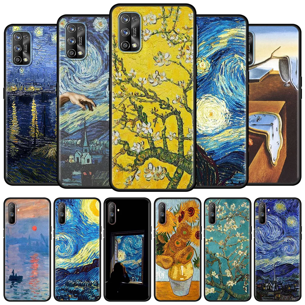 Black Soft Case For Realme 6 7 Pro C3 5 8 XT GT Neo X50 C15 C11 C21 C25 7i Luxury Shockproof Phone Cover Van Gogh Art Aesthetics
Black Soft Case For Realme 6 7 Pro C3 5 8 XT GT Neo X50 C15 C11 C21 C25 7i Luxury Shockproof Phone Cover Van Gogh Art Aesthetics