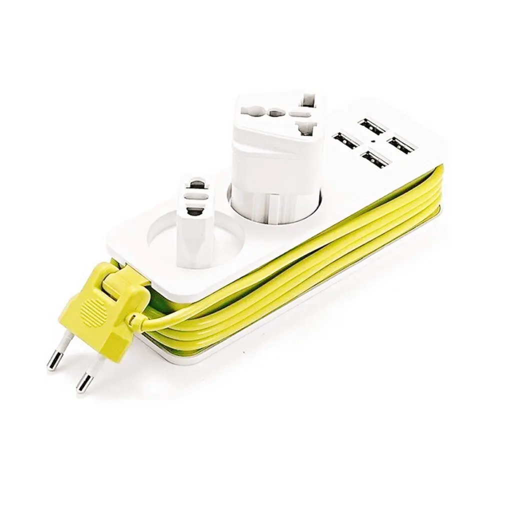 EU Power Strip Portable EU Schuko type Sockets 1.5/1.8m Cable Multiple Electric Extension Socket With 4 USB Port Fast Charging
EU Power Strip Portable EU Schuko type Sockets 1.5/1.8m Cable Multiple Electric Extension Socket With 4 USB Port Fast Charging