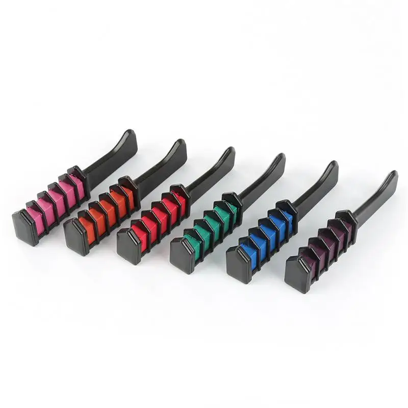 Professional 6 Colors Instant Hair Dye Comb Temporary Hair Chalk Color Comb Disposable Cosplay Party Hair Dyeing Tool
Professional 6 Colors Instant Hair Dye Comb Temporary Hair Chalk Color Comb Disposable Cosplay Party Hair Dyeing Tool