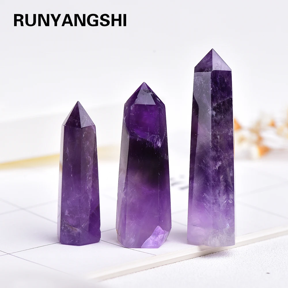 4-7cm 1pc 100% Natural Uruguay deep purple amethyst Crystal Quartz Point Terminated Wand Healing Gemstone Ornaments Crafts
4-7cm 1pc 100% Natural Uruguay deep purple amethyst Crystal Quartz Point Terminated Wand Healing Gemstone Ornaments Crafts