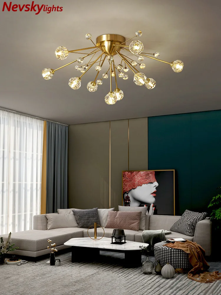Crystal ceiling chandelier led living room crystal pendant lamp kitchen ceiling lamp dining room brass lighting bedroom fixture
Crystal ceiling chandelier led living room crystal pendant lamp kitchen ceiling lamp dining room brass lighting bedroom fixture