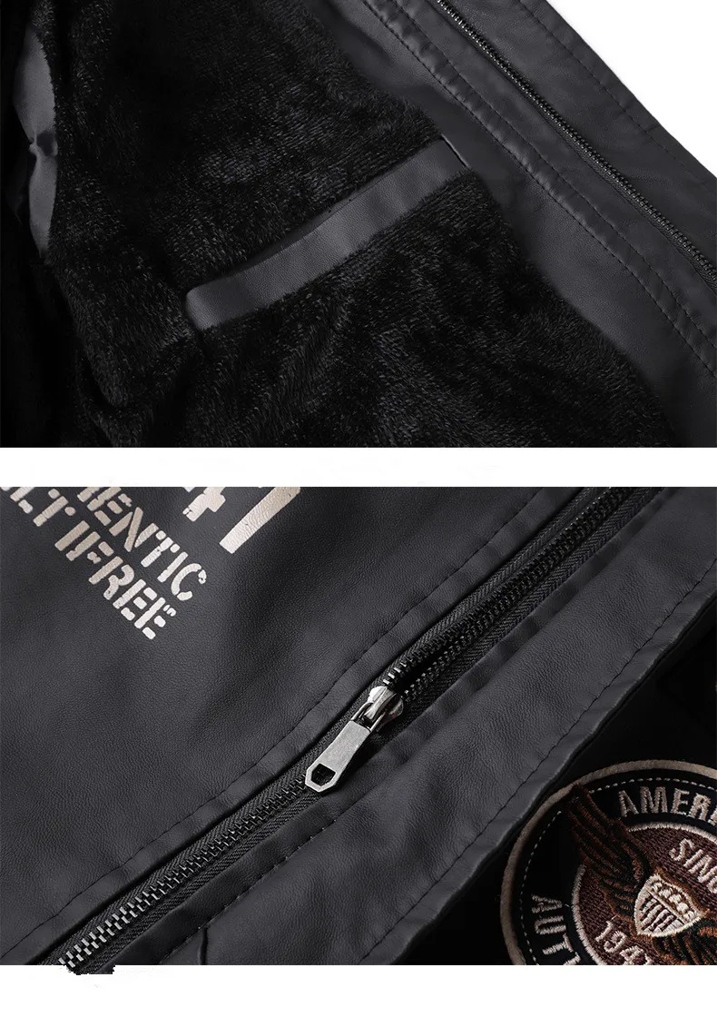 Men's Motorcycle Faux Leather Jackets Coat 2019 Men's Fleece Winter Streetwear PU Leather Jackets Male Hip Hop Baseball Jackets
Men's Motorcycle Faux Leather Jackets Coat 2019 Men's Fleece Winter Streetwear PU Leather Jackets Male Hip Hop Baseball Jackets