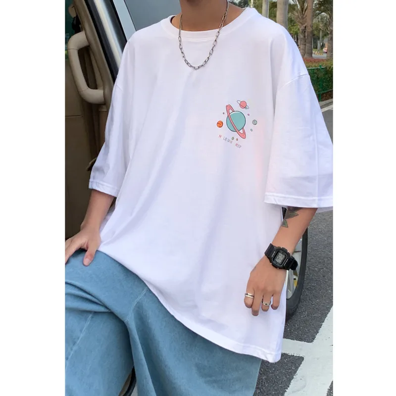 Men's short-sleeved T-shirts 2021 summer new round neck pullover printing loose casual T-shirt large size M-5XL campus youth men
Men's short-sleeved T-shirts 2021 summer new round neck pullover printing loose casual T-shirt large size M-5XL campus youth men