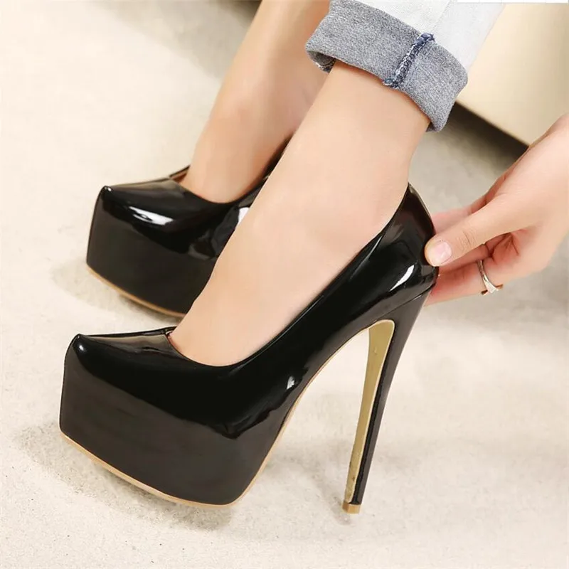 New patent leather women's high heels 15CM high heels sexy high heels round toe high heels neutral shoes
New patent leather women's high heels 15CM high heels sexy high heels round toe high heels neutral shoes