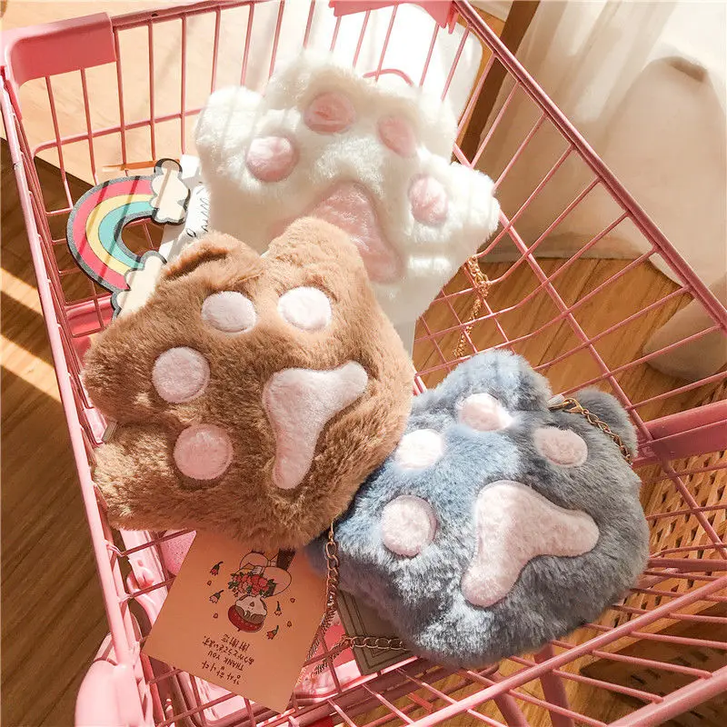 Xiuya Japanese Cute Lolita Bag Cat Paw Fur Crossbody Bag Women 2021 Winter Sweet Satchel Woman Purses Cosmetic Pockets Pouch
Xiuya Japanese Cute Lolita Bag Cat Paw Fur Crossbody Bag Women 2021 Winter Sweet Satchel Woman Purses Cosmetic Pockets Pouch
