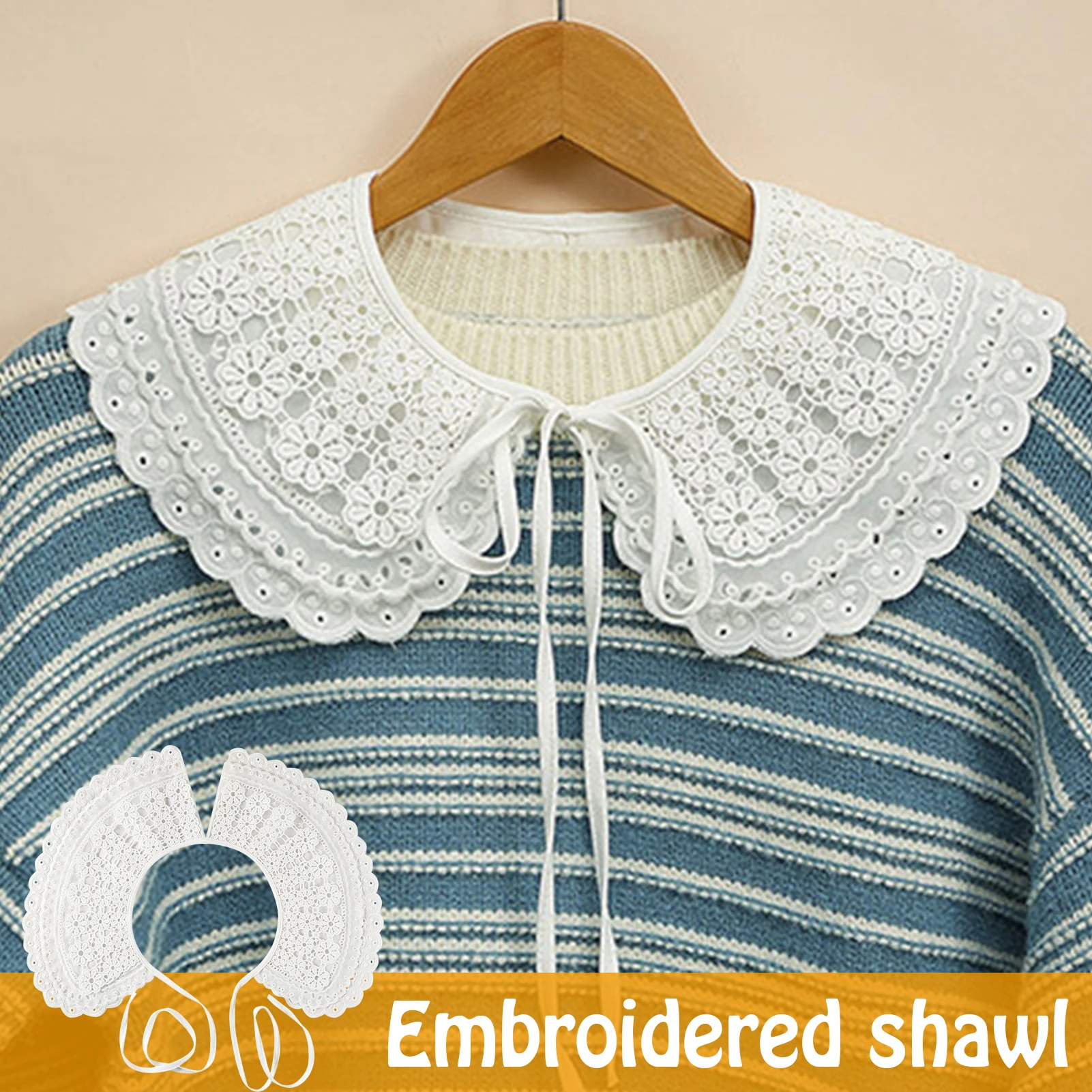 Women's Collar Shawl Lapel Pure Color Detachable Shirt Blouse Sweatshirt Accessories LL@17
Women's Collar Shawl Lapel Pure Color Detachable Shirt Blouse Sweatshirt Accessories LL@17