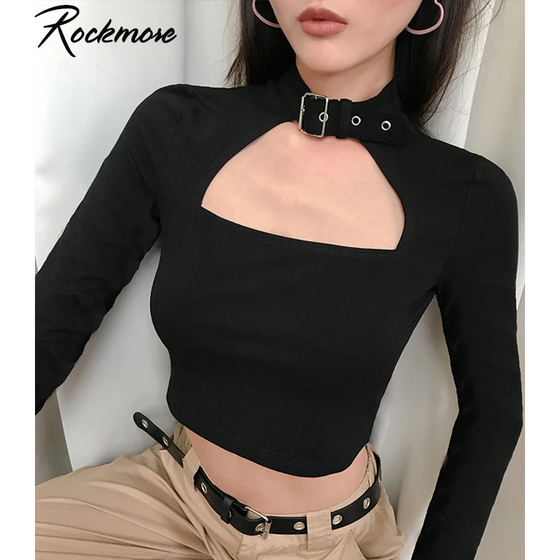 FAKUNTN Rockmore Buckle Halterneck Sexy Womens T Shirt Harajuku Long Sleeve Crop Top Streetwear Basic Tshirt Women Tight Tees
FAKUNTN Rockmore Buckle Halterneck Sexy Womens T Shirt Harajuku Long Sleeve Crop Top Streetwear Basic Tshirt Women Tight Tees