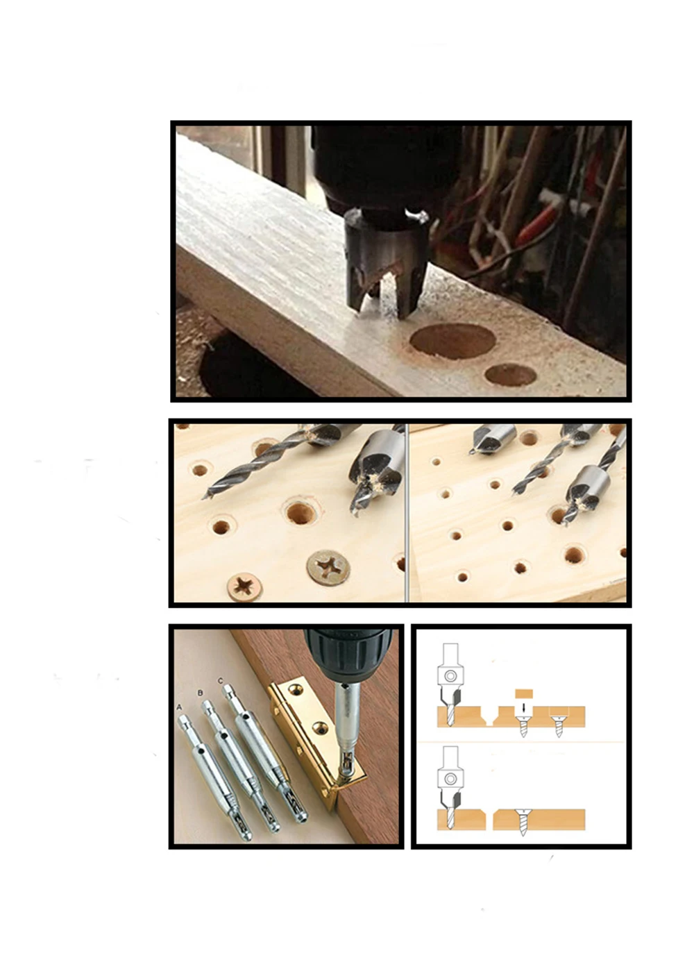 23 PCS High-speed Steel Chamfering Device Combination Set Woodworking Countersunk Head Drill Bit Reaming Chamfering Guide Drill
23 PCS High-speed Steel Chamfering Device Combination Set Woodworking Countersunk Head Drill Bit Reaming Chamfering Guide Drill