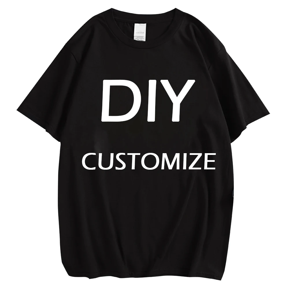 

CLOOCL 100% Cotton T-shirts DIY 3D Print Black Cotton Tops Cartoon Brand Logo/Picture Design Custom Pullovers Casual Tees XS-7XL