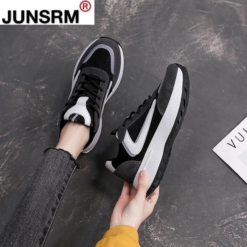 Casual Sneakers Women 2021 Fashion Platform Chunky Shoes High Quality Color Matching Forrest Gump Female Sports Shoes Black New
Casual Sneakers Women 2021 Fashion Platform Chunky Shoes High Quality Color Matching Forrest Gump Female Sports Shoes Black New