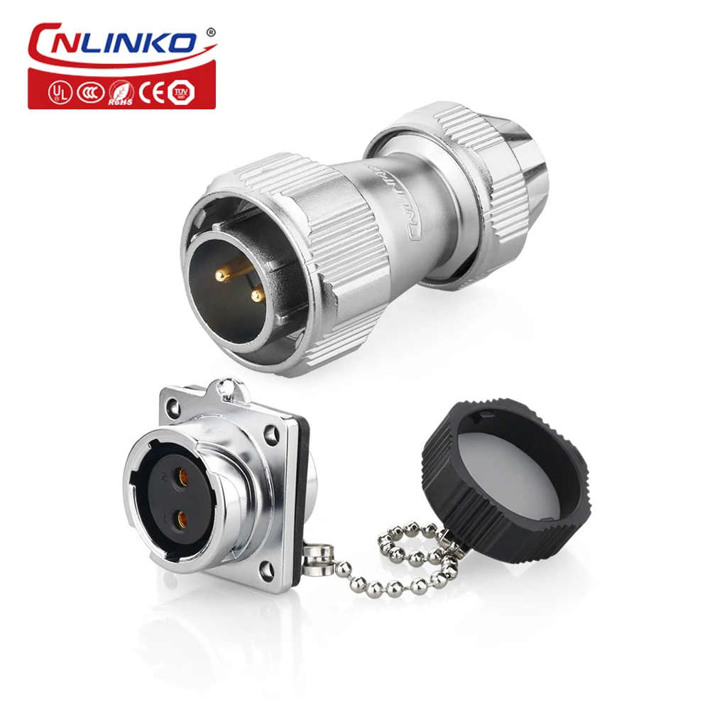 CNLINKO Metal Housing Waterproof Industrial 2 Pin AC Power Circular Aviation Connector M20 Panel Mount Male Female Plug Socket
CNLINKO Metal Housing Waterproof Industrial 2 Pin AC Power Circular Aviation Connector M20 Panel Mount Male Female Plug Socket