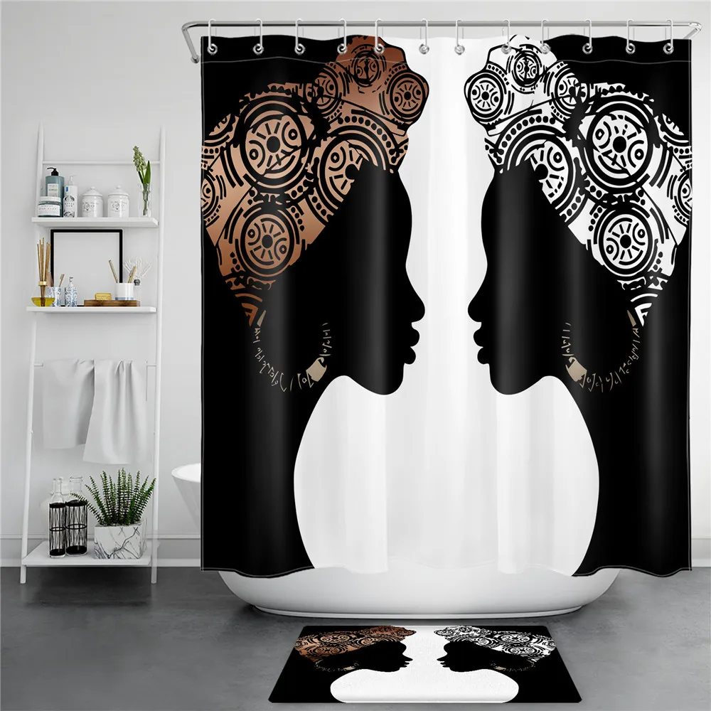 Black Girls Shower Curtain African Ameican Women Face to Face Shower Curtain Tribal Afro Women Shower Curtain
Black Girls Shower Curtain African Ameican Women Face to Face Shower Curtain Tribal Afro Women Shower Curtain