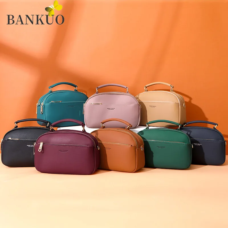 BANKUO New Purses and Handbags PU Leather Large Capacity Messenger Fashion Solid Color Zipper Handbag Girls Shoulder Bag Z159
BANKUO New Purses and Handbags PU Leather Large Capacity Messenger Fashion Solid Color Zipper Handbag Girls Shoulder Bag Z159