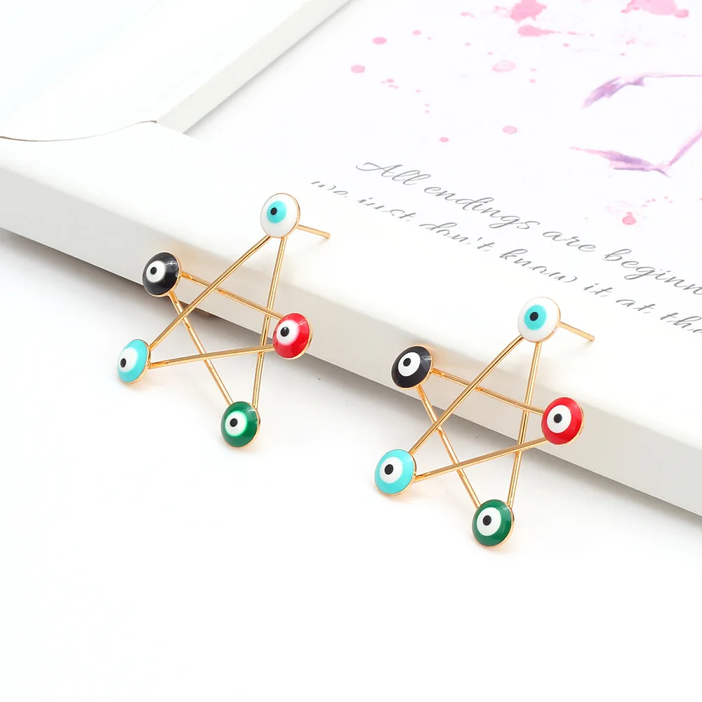 1pair Turkish Evil Eye Earrings Ear Hoop Dangle Drop Lucky Eye Gems Stones Ear Studs Earring For Women Ins Fashion Jewelry 2021
1pair Turkish Evil Eye Earrings Ear Hoop Dangle Drop Lucky Eye Gems Stones Ear Studs Earring For Women Ins Fashion Jewelry 2021