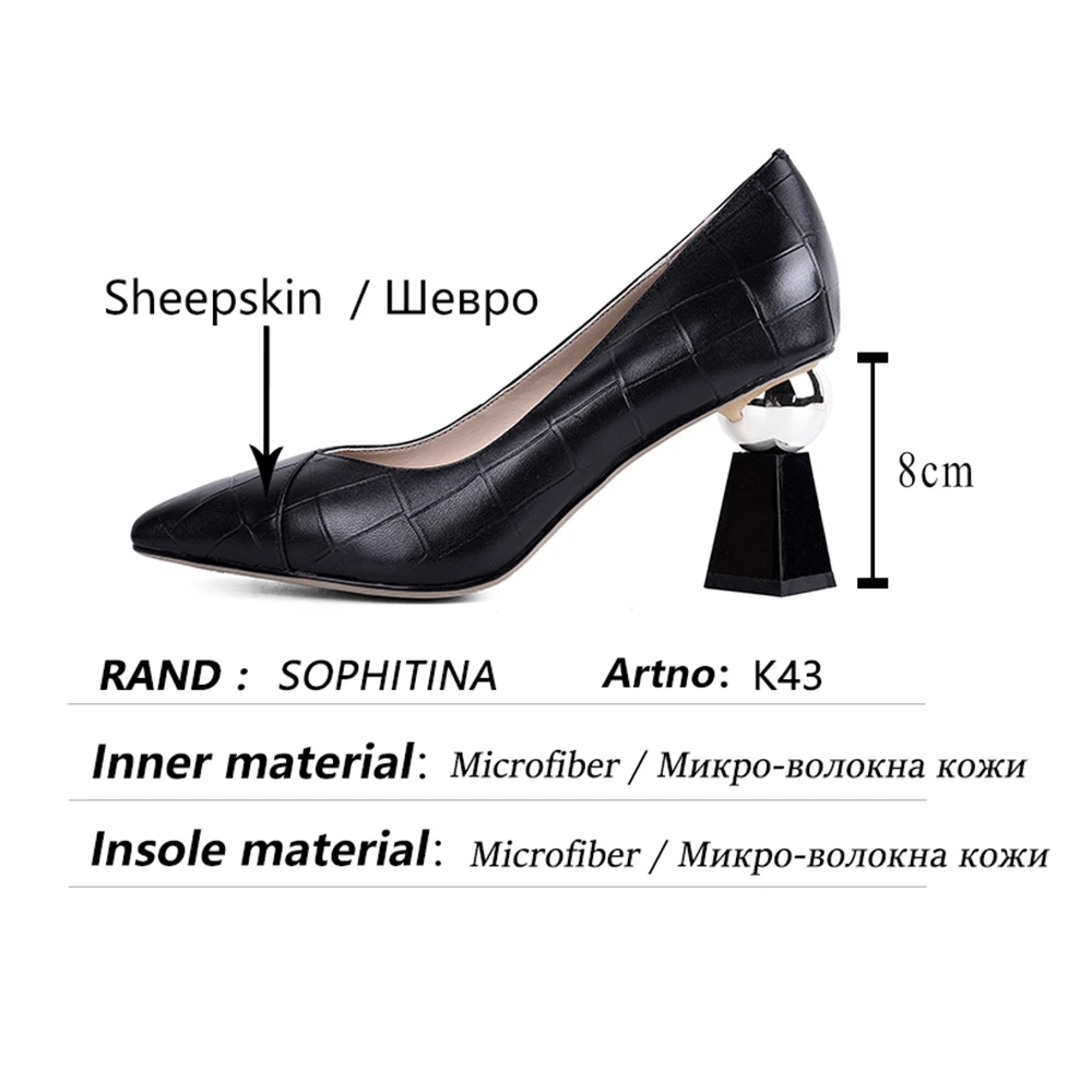 SOPHITINA Women Pumps Mature Comfort Shallow Stone Pattern Leather Pumps Pointed Toe Spring Autumn Commute Casual Lady Shoes K43
SOPHITINA Women Pumps Mature Comfort Shallow Stone Pattern Leather Pumps Pointed Toe Spring Autumn Commute Casual Lady Shoes K43