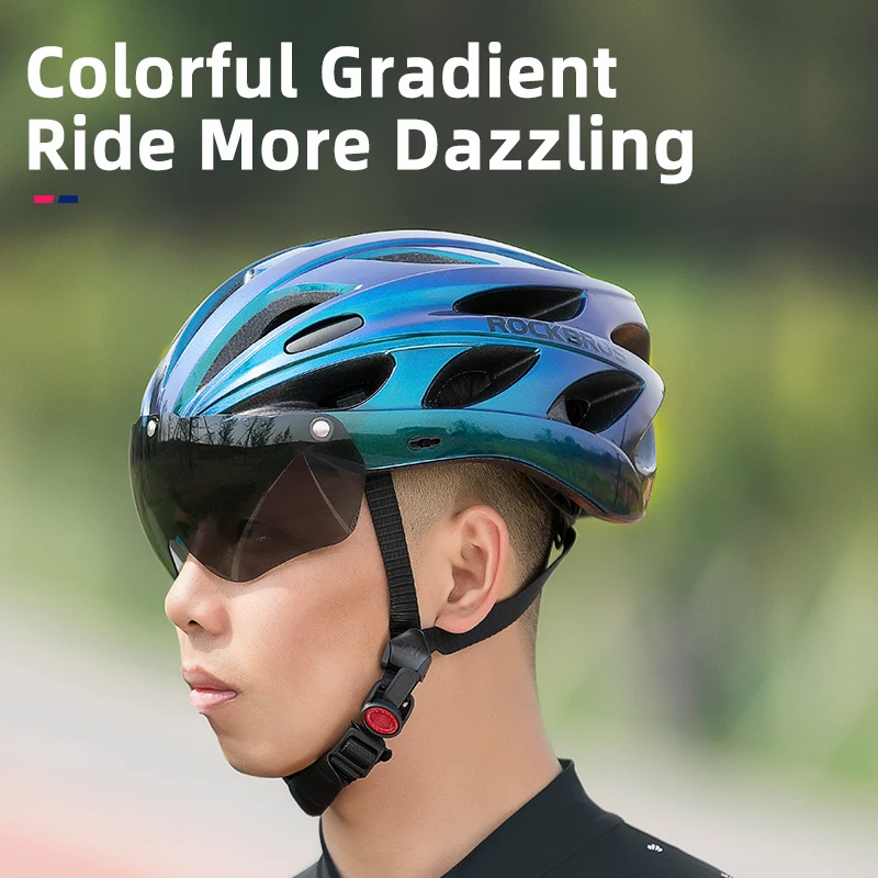 ROCKBROS Bicycle Helmet EPS Integrally-molded Breathable Cycling Helmet Men Women Goggles Lens MTB Road Bike Helmet Accessories
ROCKBROS Bicycle Helmet EPS Integrally-molded Breathable Cycling Helmet Men Women Goggles Lens MTB Road Bike Helmet Accessories