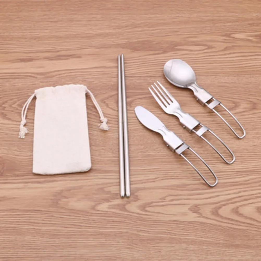 Camping Utensil Set Foldable Spoon Fork Knives Chopstics Compact Durable Stainless Steel Cutlery For Travel Camping Equipment
Camping Utensil Set Foldable Spoon Fork Knives Chopstics Compact Durable Stainless Steel Cutlery For Travel Camping Equipment