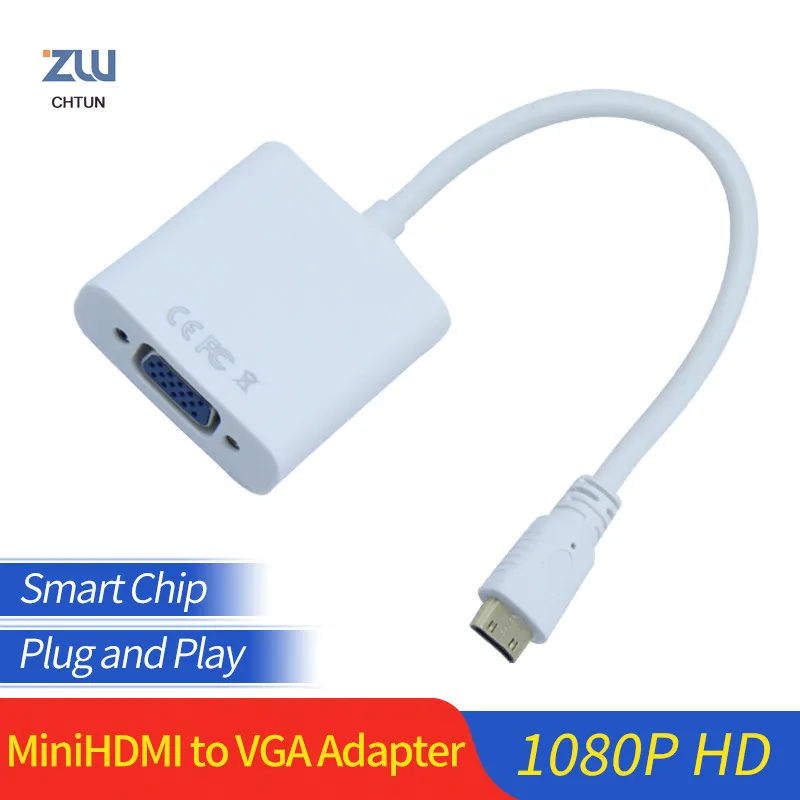 Mini HDMI to VGA Converter Cable Male To Female High Quality 1080P Mini HDMI Video Adapter For PC TV Box Projector
Mini HDMI to VGA Converter Cable Male To Female High Quality 1080P Mini HDMI Video Adapter For PC TV Box Projector