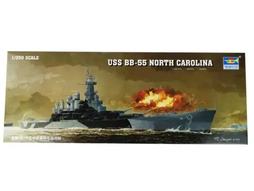 

1/350 05303 Trumpeter USS BB-55 North Carolina Battleship Warship Model Building Kits Christmas Gifts for Husband TH05709-SMT6
