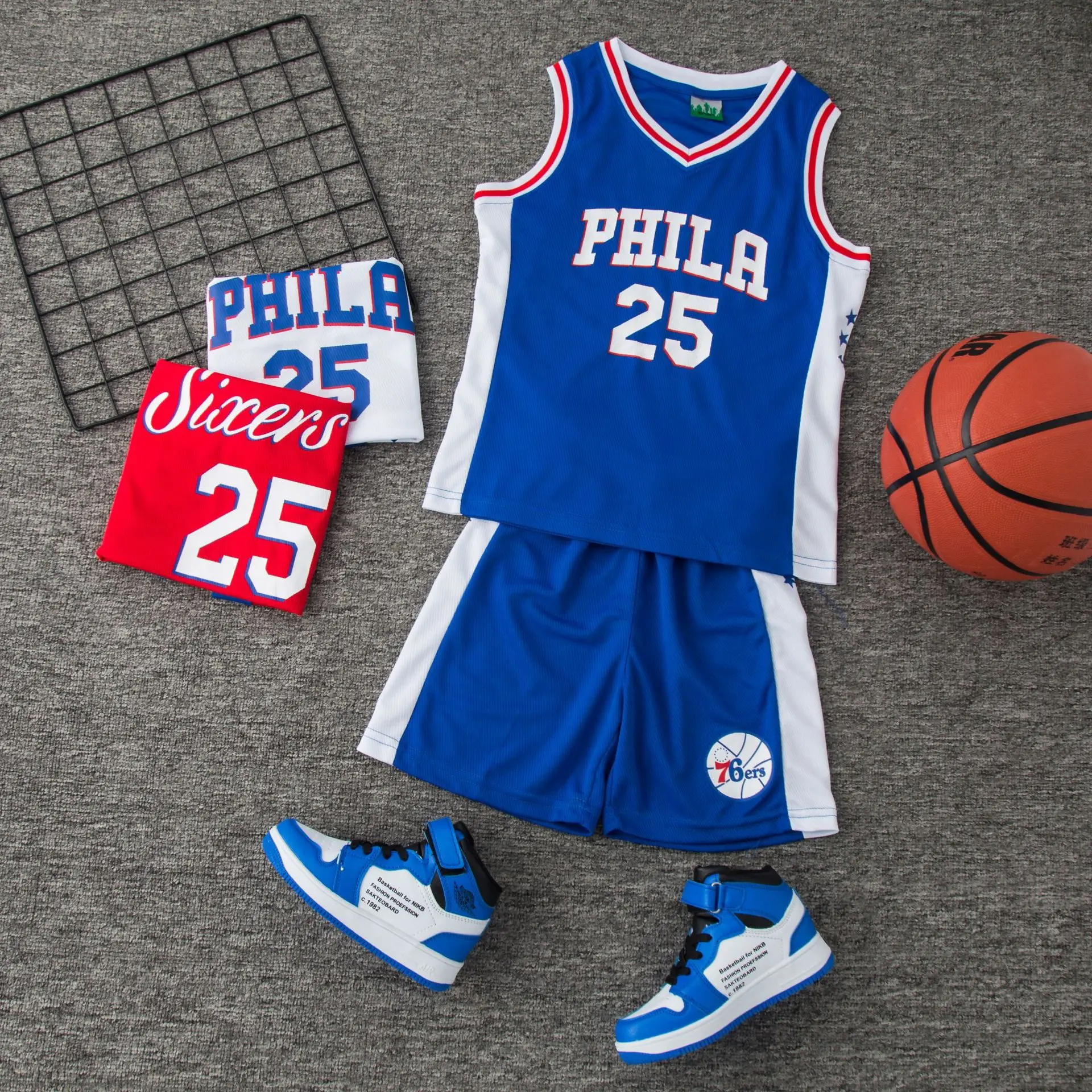 Summer new style children's basketball sportswear digital printing breathable suit
Summer new style children's basketball sportswear digital printing breathable suit