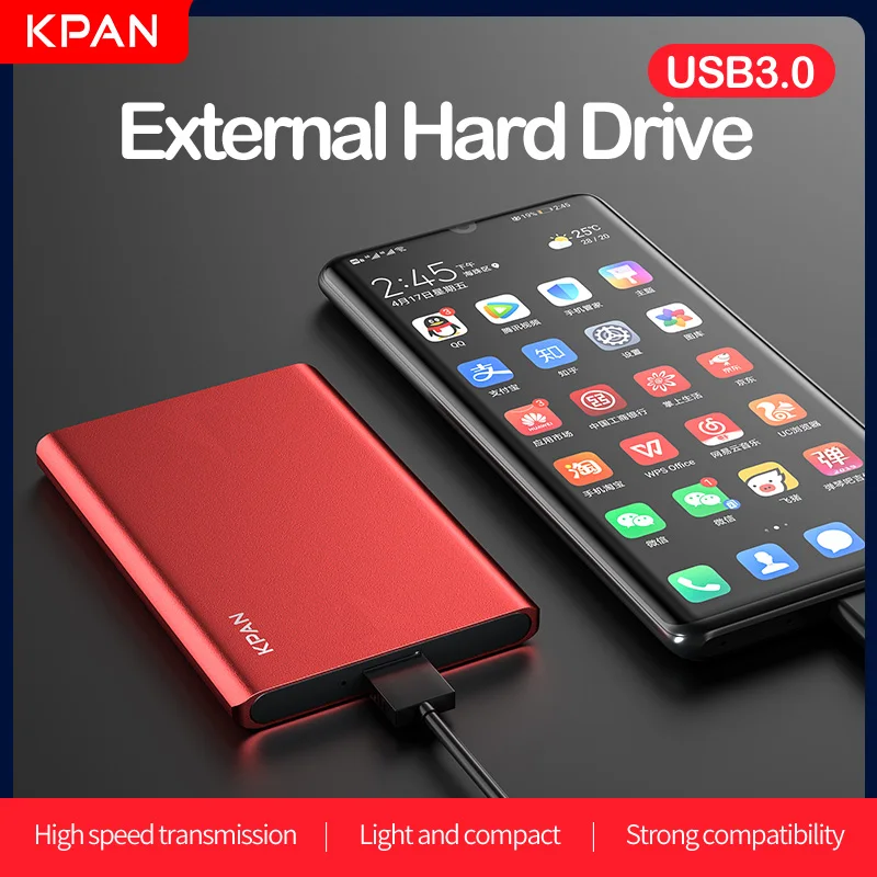 KPAN 2.5 USB 3.0 Hard Drive 2TB ps4 external hard drive hd externo hdd 250g 500g 750g 1tb 1.5tb 2tb for Computor Xbox PS4 PS5
KPAN 2.5 USB 3.0 Hard Drive 2TB ps4 external hard drive hd externo hdd 250g 500g 750g 1tb 1.5tb 2tb for Computor Xbox PS4 PS5