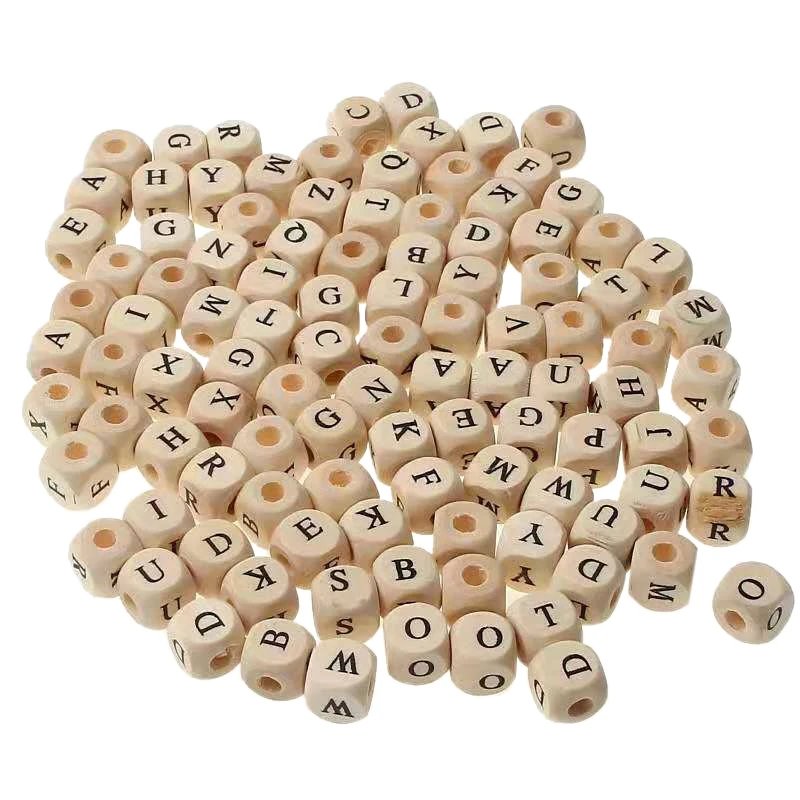 100Pcs/Bag Letter Natural Wood Beads Square Alphabet Beads Loose Spacer Beads for Jewelry Making DIY Bracelet Necklace
100Pcs/Bag Letter Natural Wood Beads Square Alphabet Beads Loose Spacer Beads for Jewelry Making DIY Bracelet Necklace