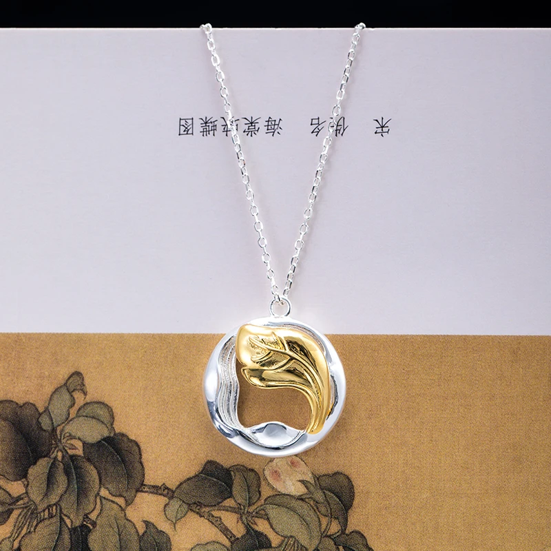VLA 2021 New 925 Silver Creative Design Wave Necklace Women's Fashion Simple Single Leaf Boat Water Grass Necklace
VLA 2021 New 925 Silver Creative Design Wave Necklace Women's Fashion Simple Single Leaf Boat Water Grass Necklace
