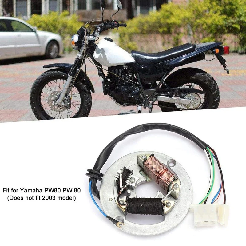 Motorcycle Motor Stator Magnetic Coil Ignition Coil Magnetic Stator Suitable for Yamaha PW80
Motorcycle Motor Stator Magnetic Coil Ignition Coil Magnetic Stator Suitable for Yamaha PW80