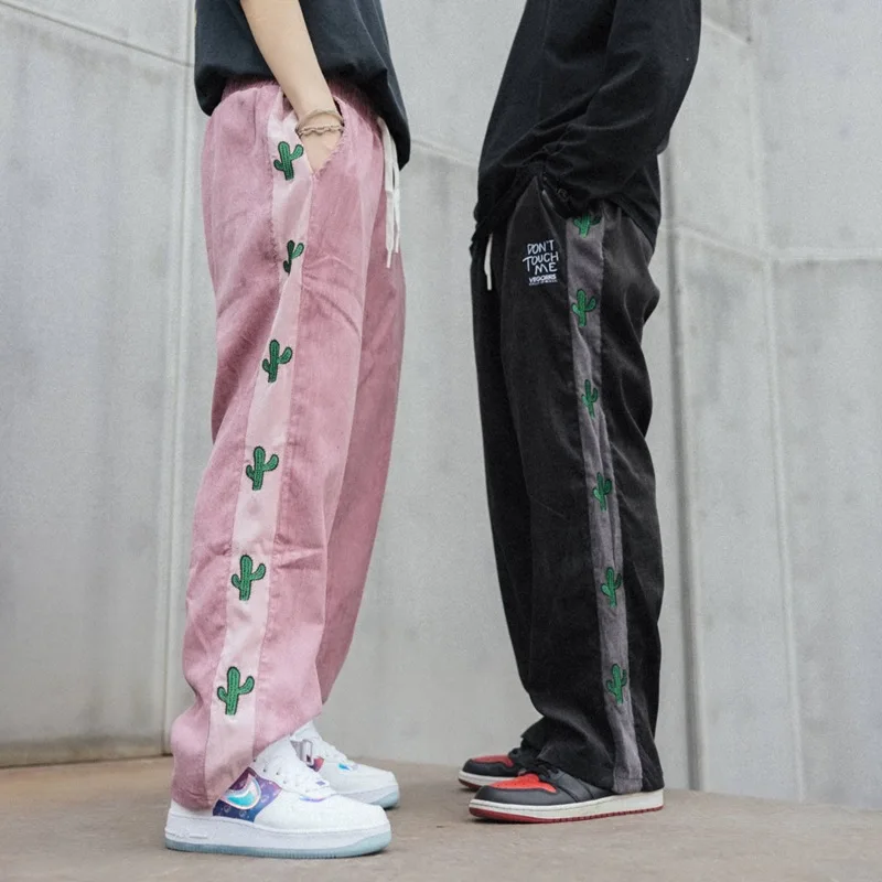 Fashion Hipster Cactus Embroidery Casual Pants Hip Hop Couple Wear Spring Autumn Loose Ins Trend Wide Leg Straight Trousers Men
Fashion Hipster Cactus Embroidery Casual Pants Hip Hop Couple Wear Spring Autumn Loose Ins Trend Wide Leg Straight Trousers Men