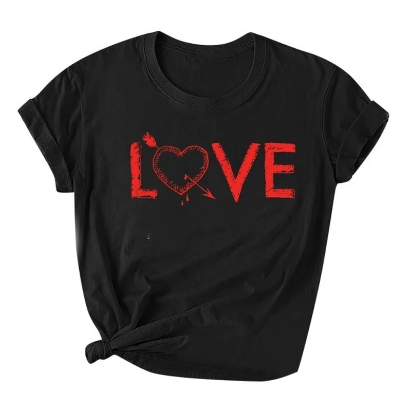 Love Red Letter Print Women T Shirt Short Sleeve O Neck Loose Women Tshirt Ladies Fashion Tee Shirt Tops Clothes Camisetas Mujer
Love Red Letter Print Women T Shirt Short Sleeve O Neck Loose Women Tshirt Ladies Fashion Tee Shirt Tops Clothes Camisetas Mujer