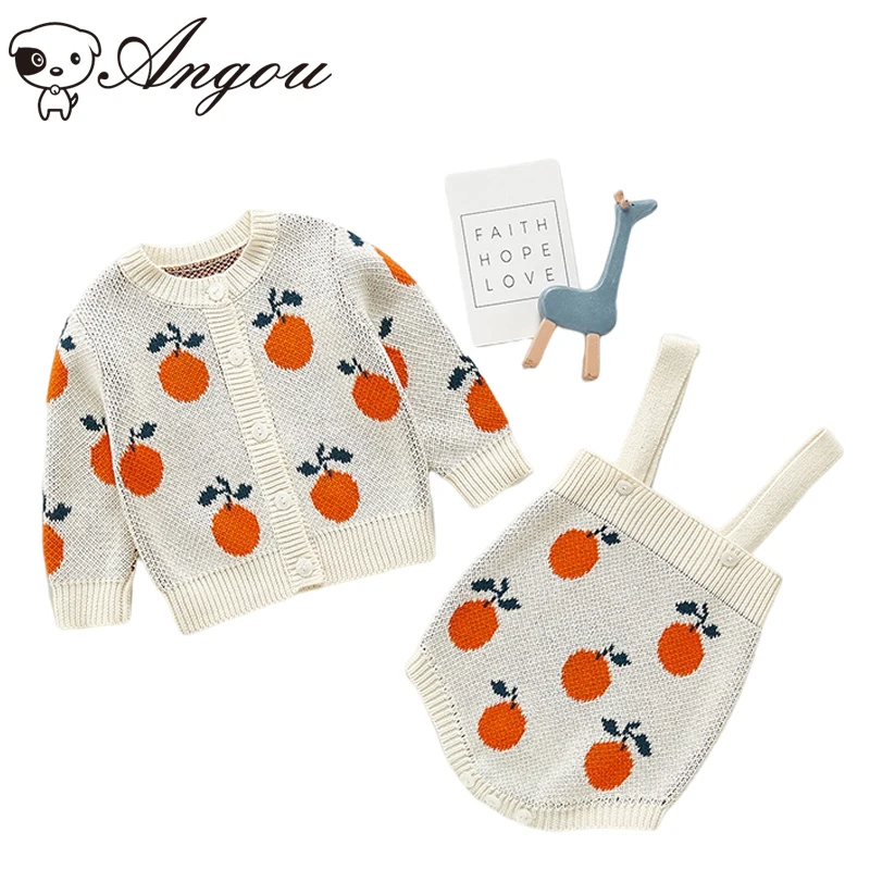 Комбинезон вязаный для девочек, с длинным рукавом и принтом 
Комбинезон вязаный для девочек, с длинным рукавом и принтом