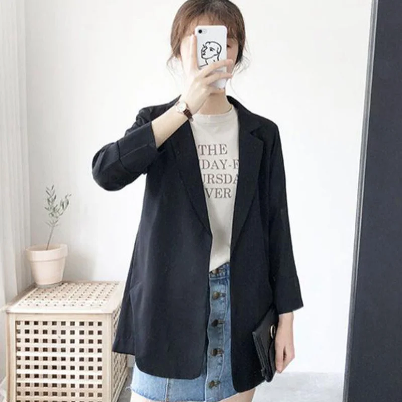 GOOHOJIO 2020 New Oversized Loose Casual Blazer Women Overcoat Temperament Cardigan Female Blazer Autumn Fashion Chic Tops Women
GOOHOJIO 2020 New Oversized Loose Casual Blazer Women Overcoat Temperament Cardigan Female Blazer Autumn Fashion Chic Tops Women