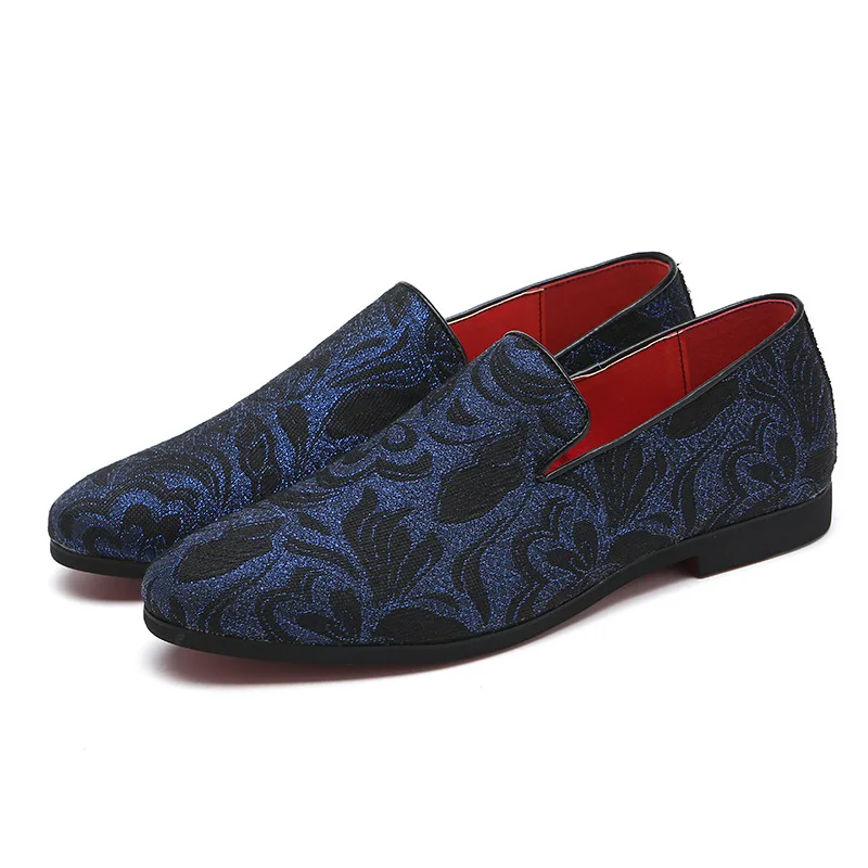 Embroidered shoes men's lazy shoes fashion shoes men's