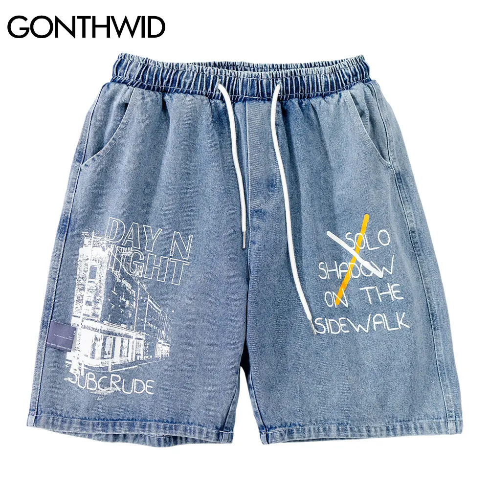 GONTHWID Denim Jean Shorts Harajuku Graffiti Print Short Pants Streetwear Mens Hip Hop Fashion Summer Casual Shorts Denim Pants
GONTHWID Denim Jean Shorts Harajuku Graffiti Print Short Pants Streetwear Mens Hip Hop Fashion Summer Casual Shorts Denim Pants