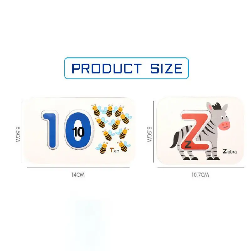 Children's Two-sided Stereo Alphanumeric Matching Learning Card Set English Cognitive Montessori Educational Wooden Puzzle Toys
Children's Two-sided Stereo Alphanumeric Matching Learning Card Set English Cognitive Montessori Educational Wooden Puzzle Toys