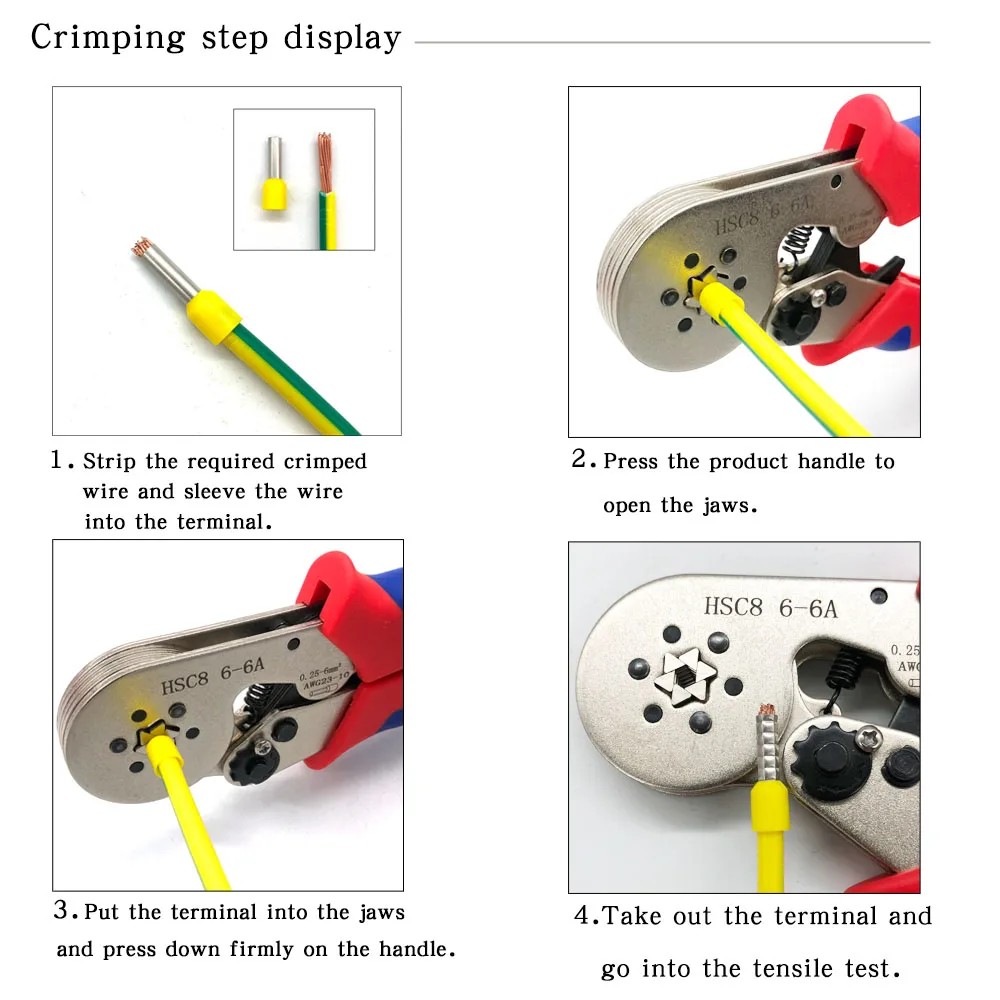 Crimping Tool Set HSC8 6 - 4A Pliers 700PCS /Box Tubular Terminal Electrician Multifunctional Wire Stripper Kit
Crimping Tool Set HSC8 6 - 4A Pliers 700PCS /Box Tubular Terminal Electrician Multifunctional Wire Stripper Kit