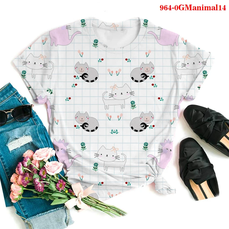 Summer Casual Women's T-shirt Ulzzang Streetwear Kawaii The Animal Printed T-shirt Lovely Shirts Harajuku Short-sleeved T-shirt
Summer Casual Women's T-shirt Ulzzang Streetwear Kawaii The Animal Printed T-shirt Lovely Shirts Harajuku Short-sleeved T-shirt