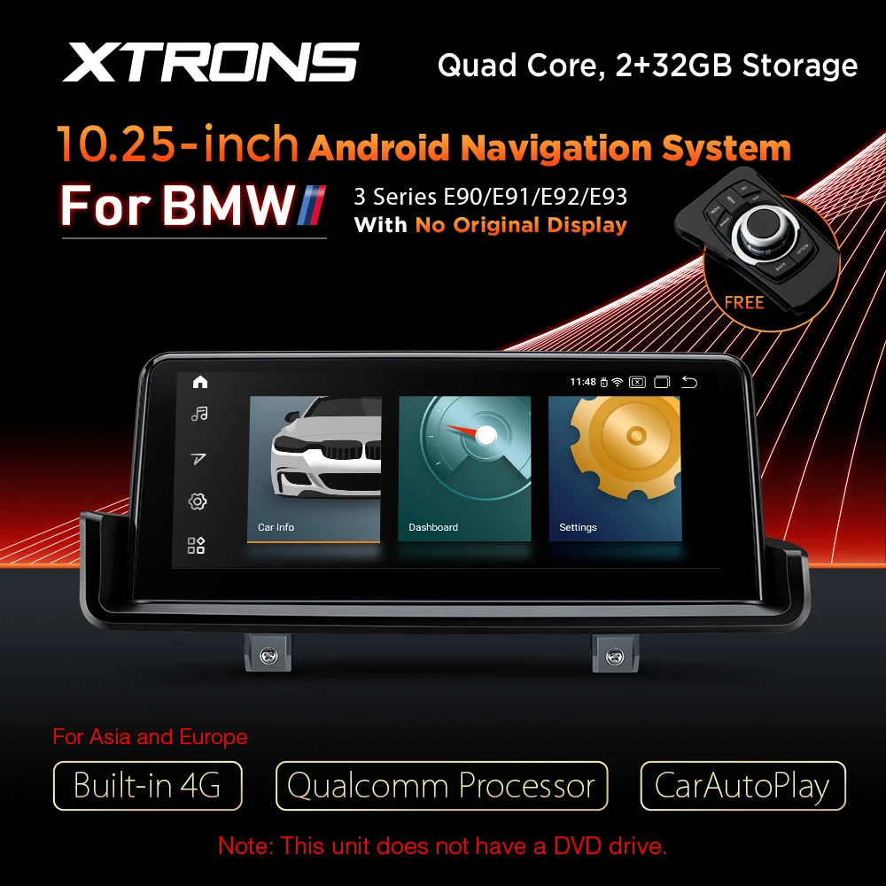 XTRONS 10 25 'ɺndroid 0 четырехъядерный процессор Qualcomm Bluetooth 5 Автомобильная
