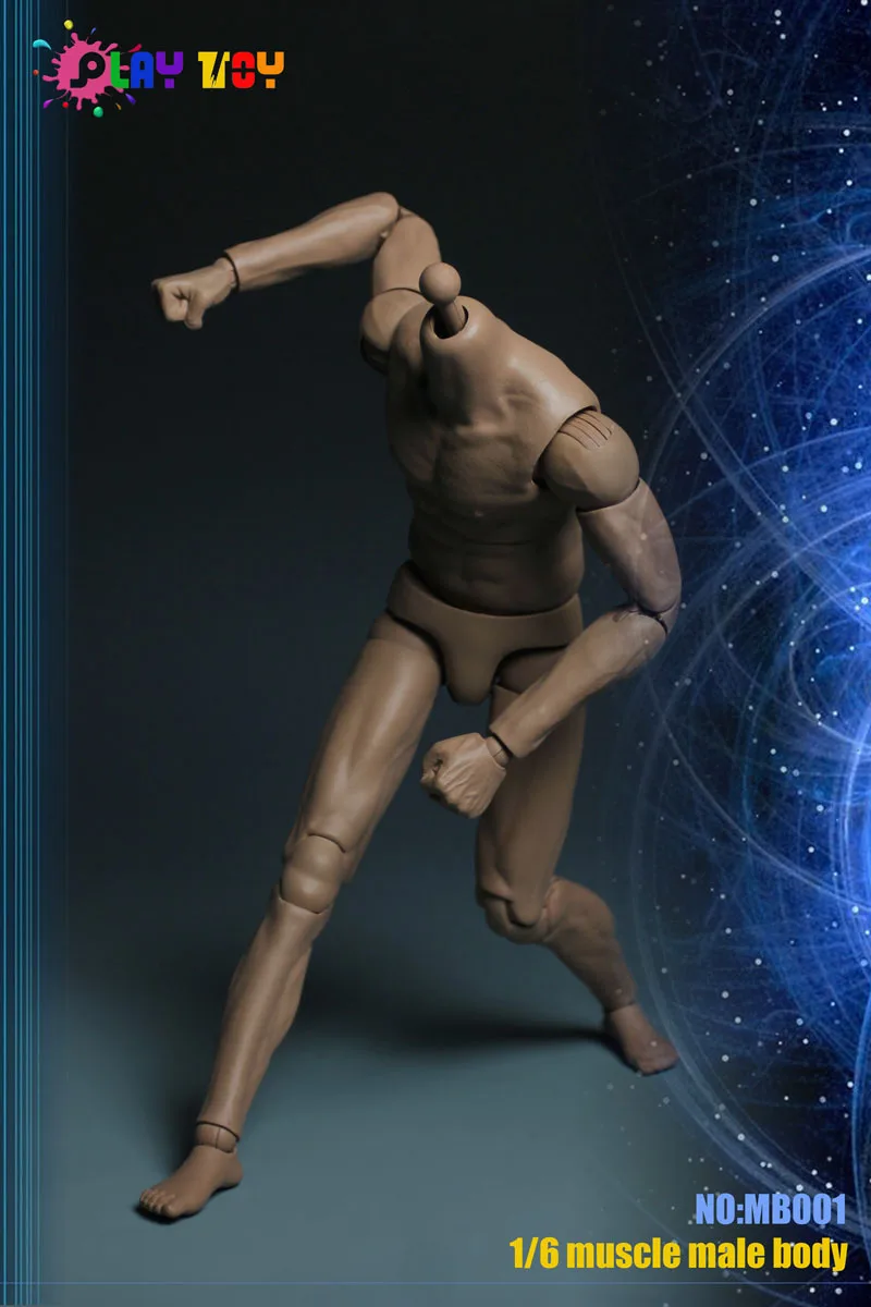PLAY TOY MB001 1/6 Male Muscle Action Figure Soldier Super Flexible Body Fit 1:6 Head Sculpt
PLAY TOY MB001 1/6 Male Muscle Action Figure Soldier Super Flexible Body Fit 1:6 Head Sculpt