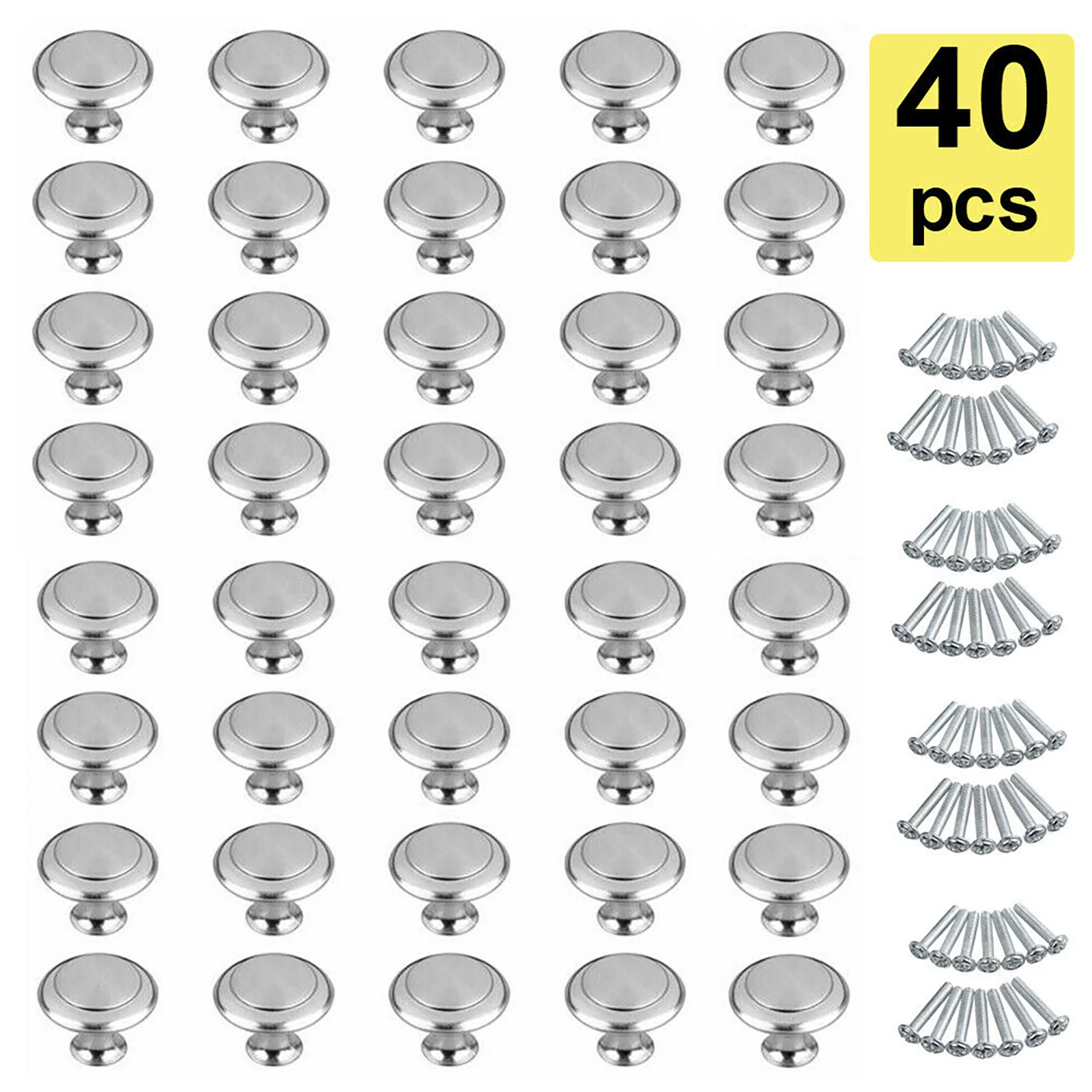40pcs Stainless Steel Door Drawer Knobs Kitchen Cabinet Handle Dresser Pulls Stainless Steel Door Drawer Handle
40pcs Stainless Steel Door Drawer Knobs Kitchen Cabinet Handle Dresser Pulls Stainless Steel Door Drawer Handle