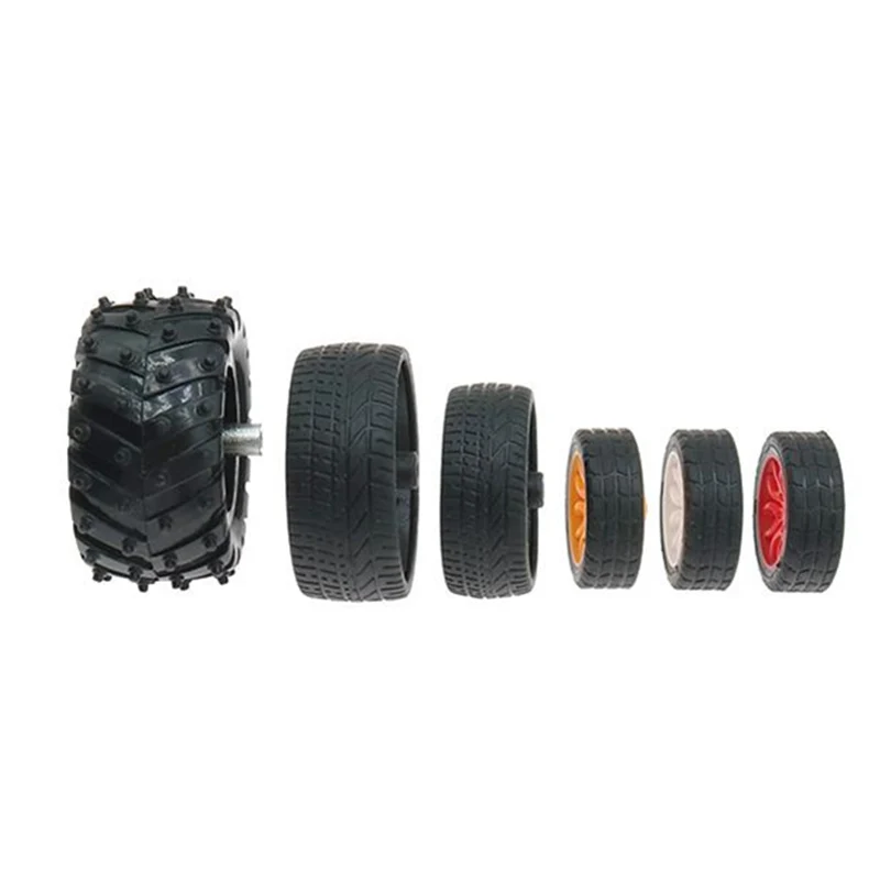 50PCS Multi Type 20mm 26mm 38mm 48mm 53mm Plastic Rubber Tire Accessories for RC Model Vehicles DIY Robot Scientific Education
50PCS Multi Type 20mm 26mm 38mm 48mm 53mm Plastic Rubber Tire Accessories for RC Model Vehicles DIY Robot Scientific Education