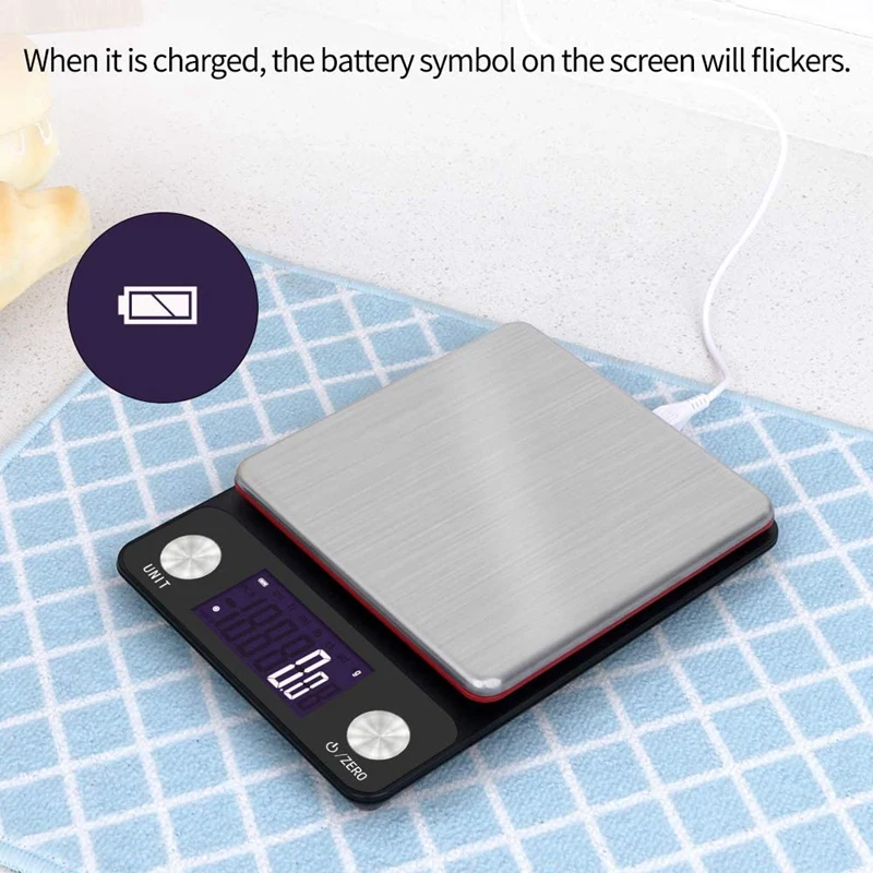 USB Rechargeable Digital Kitchen Scale 3Kg/0.1G,Jewelry Scale,with Protective Tray,Lcd Back-Lit Display for Food Baking
USB Rechargeable Digital Kitchen Scale 3Kg/0.1G,Jewelry Scale,with Protective Tray,Lcd Back-Lit Display for Food Baking