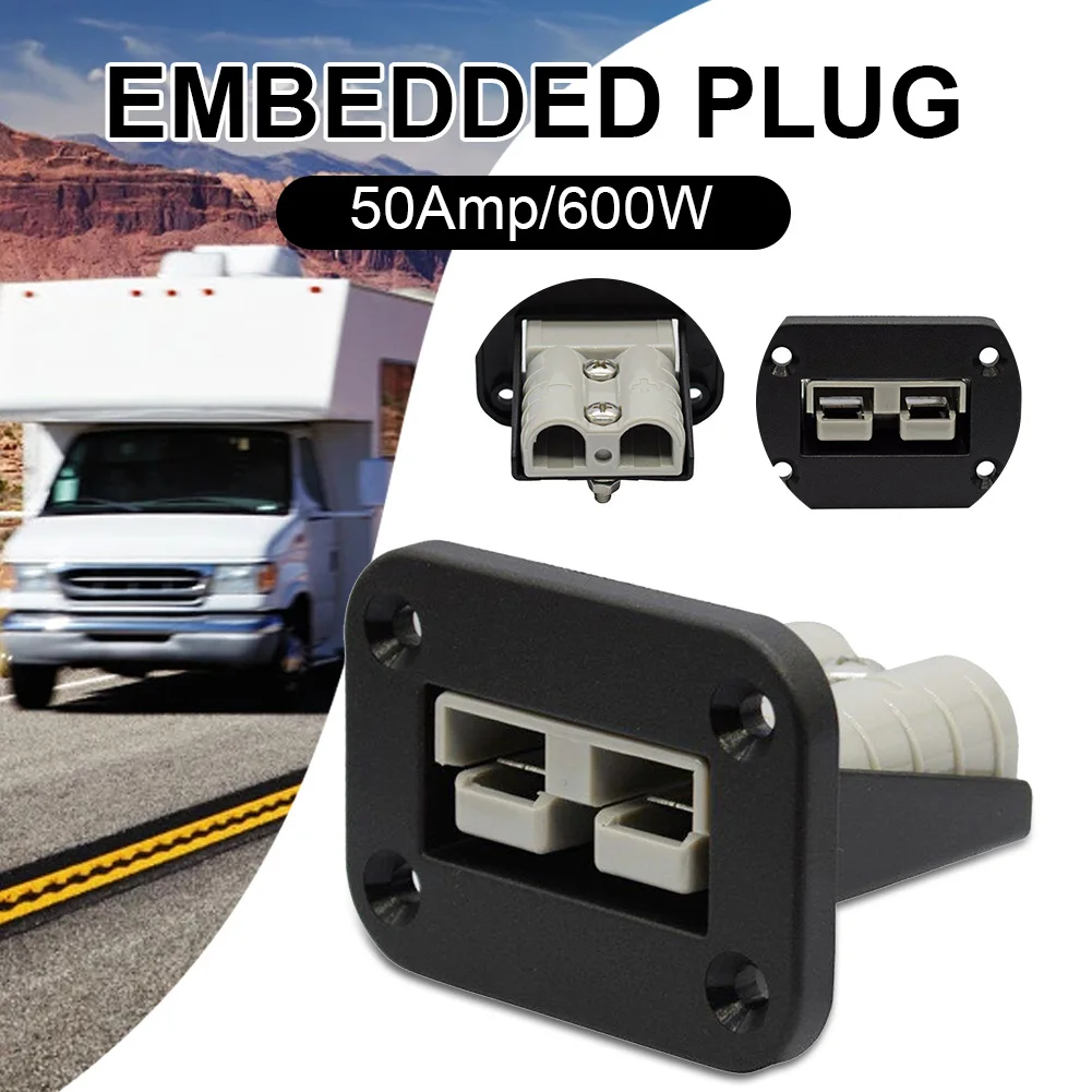 Flush Mount 50 Amp 600W Connector Kit Mounting Bracket Panel Cover for Anderson Plug for Caravan Camper Boat Truck
Flush Mount 50 Amp 600W Connector Kit Mounting Bracket Panel Cover for Anderson Plug for Caravan Camper Boat Truck