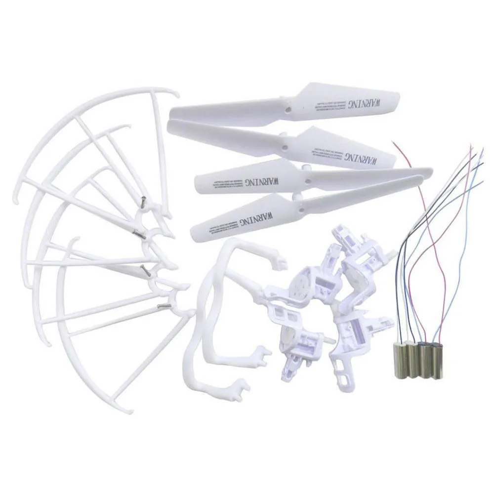 Syma X5C X5C-1 RC Quadcopter Drone Parts 8PCS CW CCW Blades Motors + 4PCS Motor Frame and Landing Skids Protective Frames
Syma X5C X5C-1 RC Quadcopter Drone Parts 8PCS CW CCW Blades Motors + 4PCS Motor Frame and Landing Skids Protective Frames