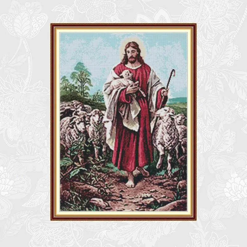 Joy Sunday Cross Stitch Jesus Shepherd Patterns Print on Canvas Embroidery kits DMC 14CT 11CT Needlework Sets Crafts 
Joy Sunday Cross Stitch Jesus Shepherd Patterns Print on Canvas Embroidery kits DMC 14CT 11CT Needlework Sets Crafts