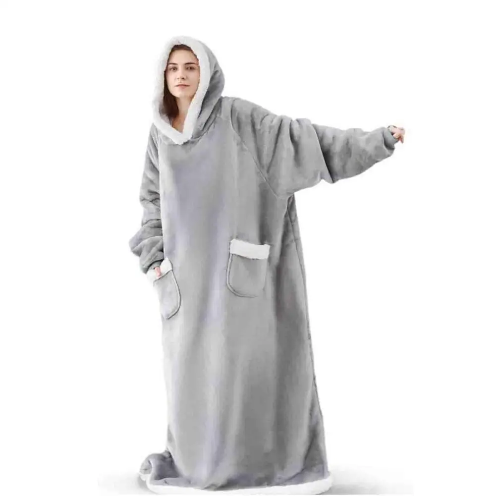 Blanket Hoodie For Women - Long-Length Wearable Oversized Hoodie Blanket - Warm Cozy Flannel Blanket Sweatshirt For Adults And K
Blanket Hoodie For Women - Long-Length Wearable Oversized Hoodie Blanket - Warm Cozy Flannel Blanket Sweatshirt For Adults And K