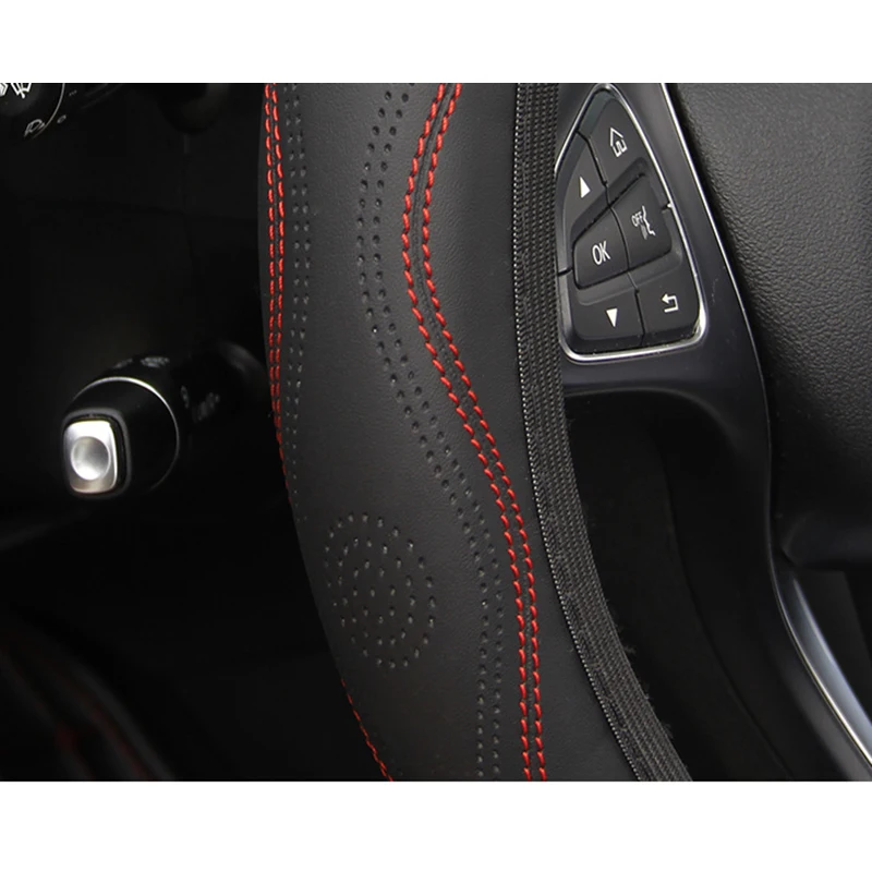 PU Leather Car Steering Wheel Cover Comfortable General Good Grip Parts Replacement
PU Leather Car Steering Wheel Cover Comfortable General Good Grip Parts Replacement