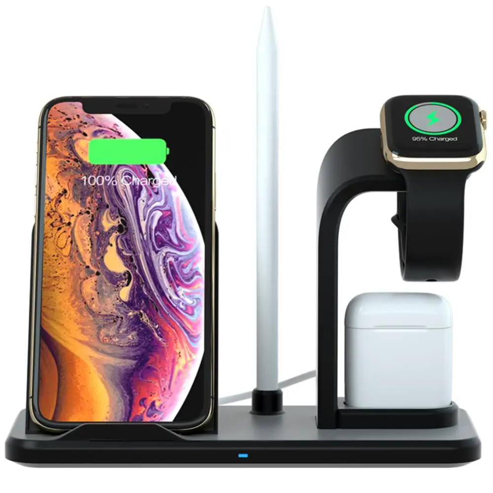 Аксессуары для беспроводного зарядного устройства для iPhone Qi, док-станция для быстрой зарядки apple Watch AirPods
Аксессуары для беспроводного зарядного устройства для iPhone Qi, док-станция для быстрой зарядки apple Watch AirPods