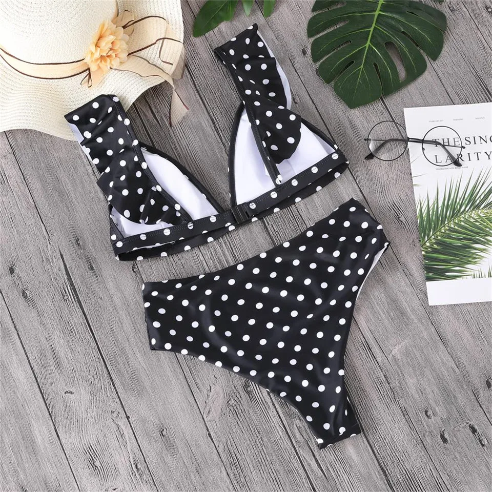 2019 Sexy High Waist Bikini Women Swimwear Push Up Swimsuit Cute Ruffle Bathing Suit Polka Dot Biquinis Beach Wear Female Mujer
2019 Sexy High Waist Bikini Women Swimwear Push Up Swimsuit Cute Ruffle Bathing Suit Polka Dot Biquinis Beach Wear Female Mujer