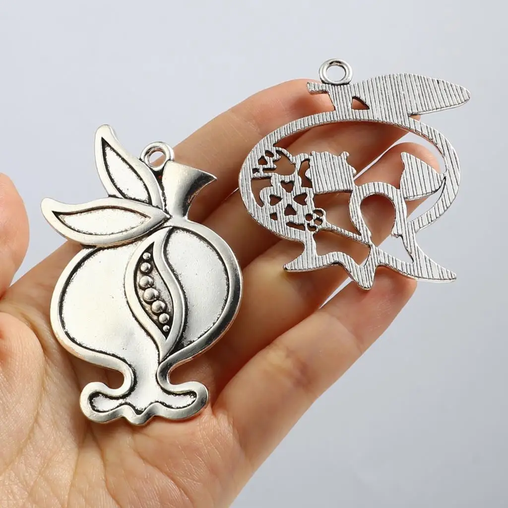 5 PCs Fashion Religious Pomegranate Charm Pendants Antique Silver Color Good Luck Fruit Charms For Bracelet DIY Necklace Making
5 PCs Fashion Religious Pomegranate Charm Pendants Antique Silver Color Good Luck Fruit Charms For Bracelet DIY Necklace Making